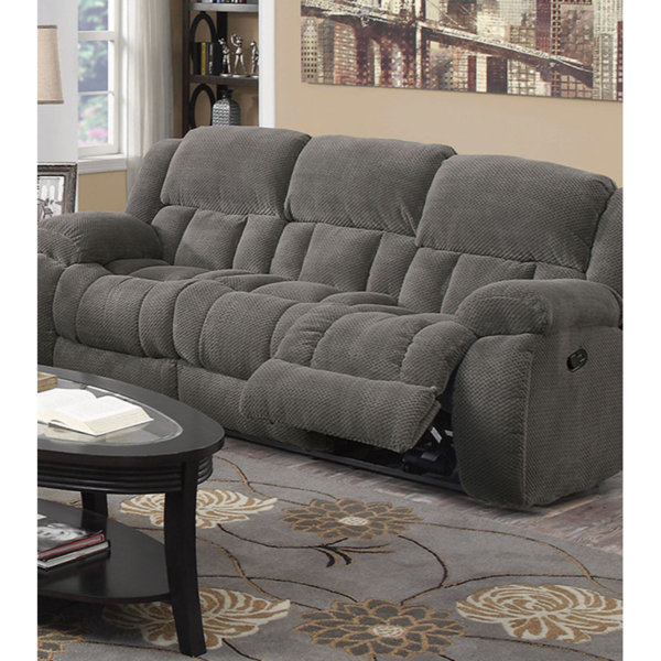 Red Barrel Studio® Corentin 85.5'' Chenille Pillow Top Arm Reclining